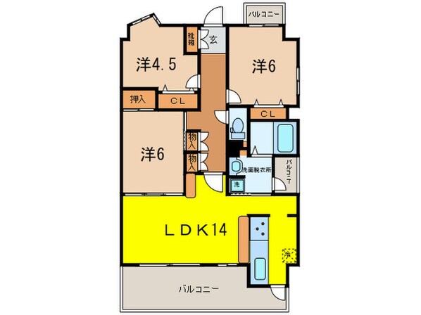 ファミール神戸熊内町（709）の物件間取画像